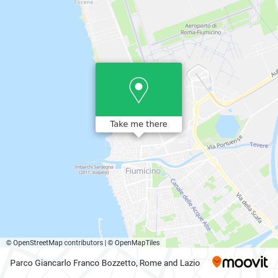 Parco Giancarlo Franco Bozzetto map
