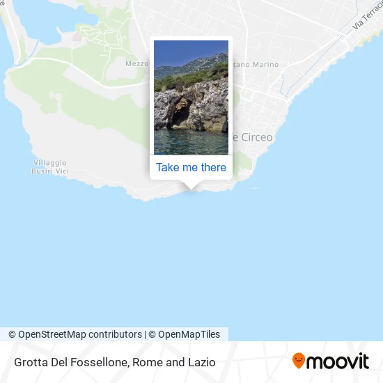 Fossellone Grotto map