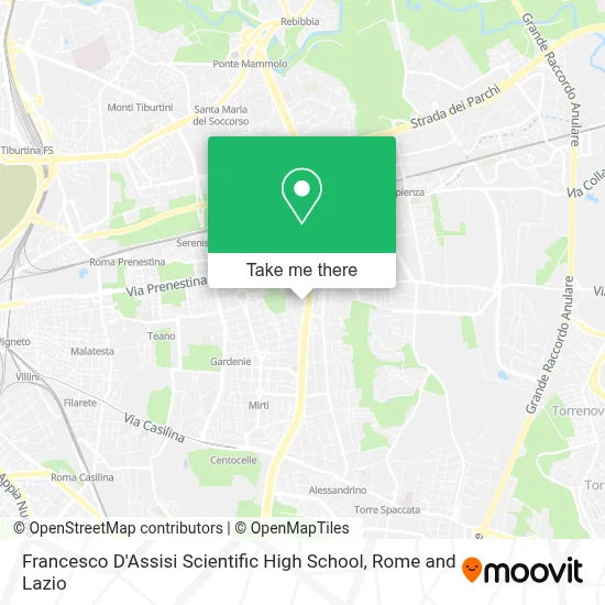 Francesco D'Assisi Scientific High School map