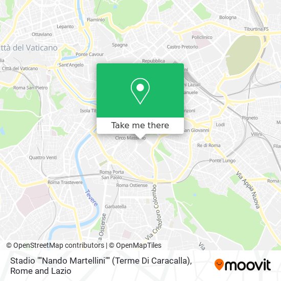 Stadio ""Nando Martellini"" (Terme Di Caracalla) map