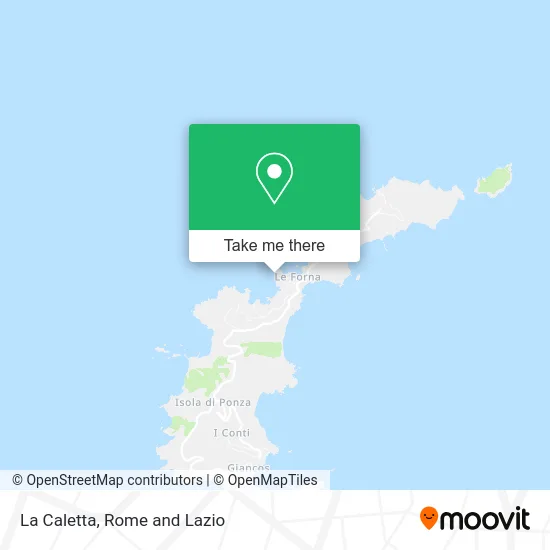 La Caletta map