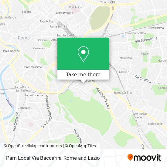 Pam Local Via Baccarini map