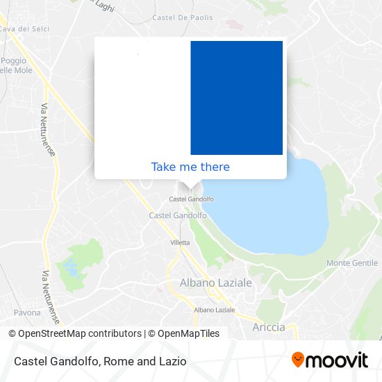 Castel Gandolfo map