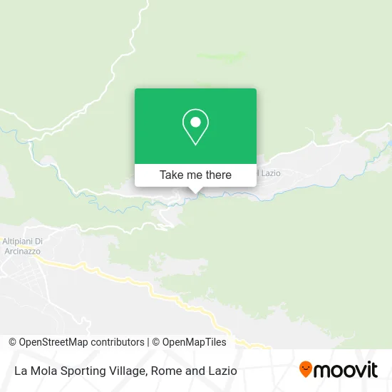 La Mola Sporting Village map