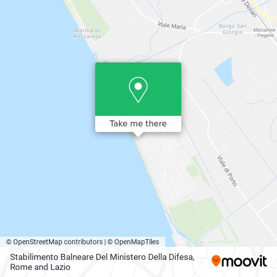 Stabilimento Balneare Del Ministero Della Difesa map