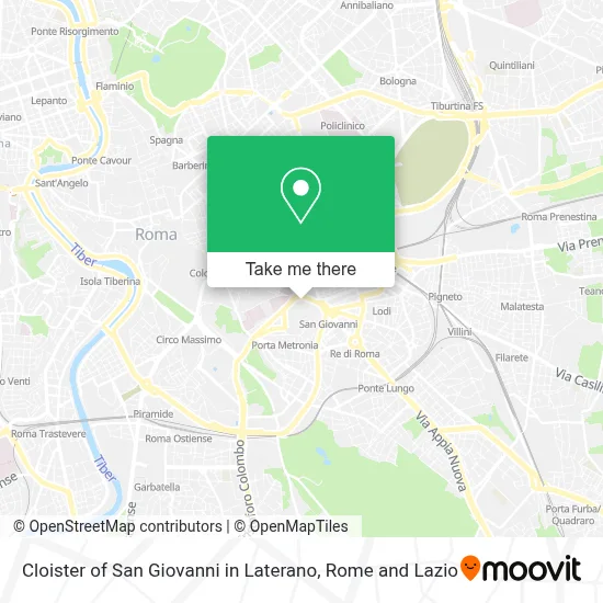 Cloister of San Giovanni in Laterano map
