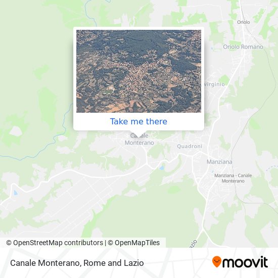 Canale Monterano map