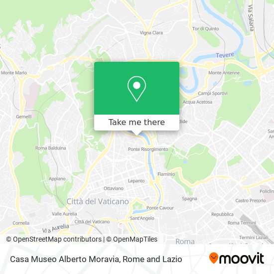 Casa Museo Alberto Moravia map