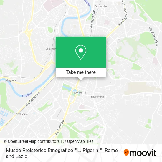 Prehistoric Ethnographic Museum "L. Pigorini" map