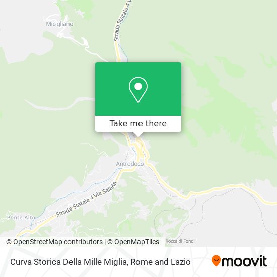 Curva Storica Della Mille Miglia map