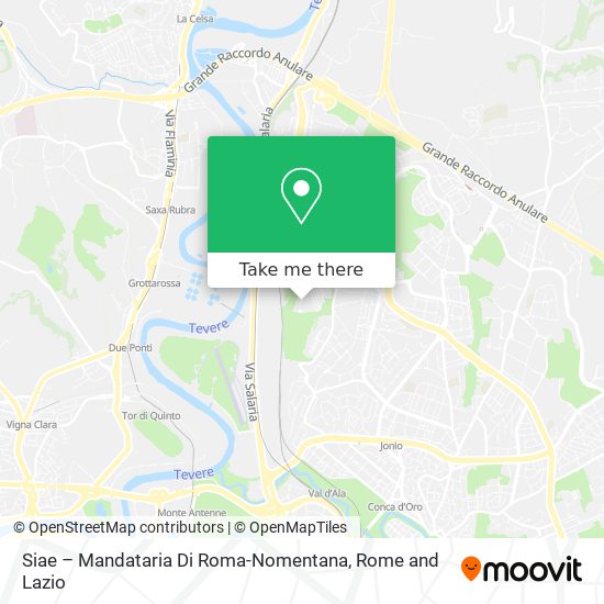 Siae – Mandataria Di Roma-Nomentana map
