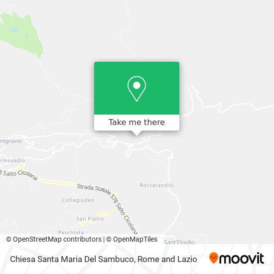 Chiesa Santa Maria Del Sambuco map