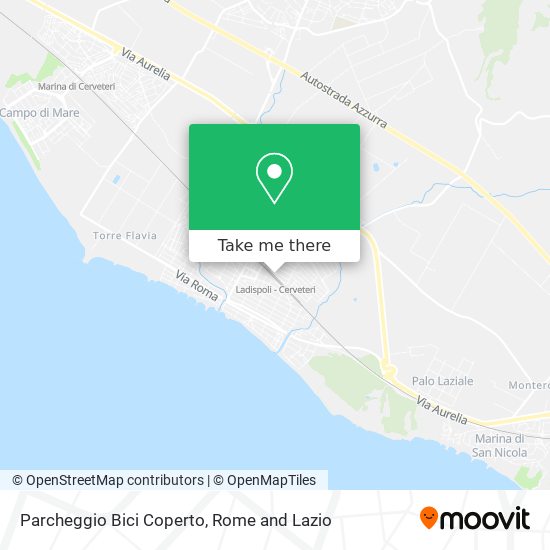 Parcheggio Bici Coperto map