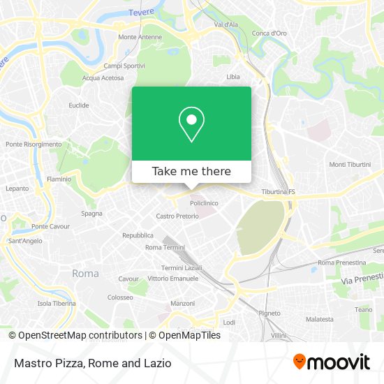 Mastro Pizza map