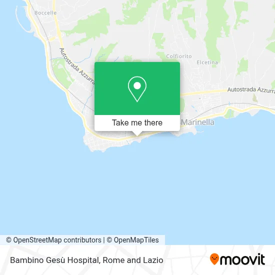 Bambino Gesù Hospital map