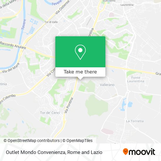 Outlet Mondo Convenienza map