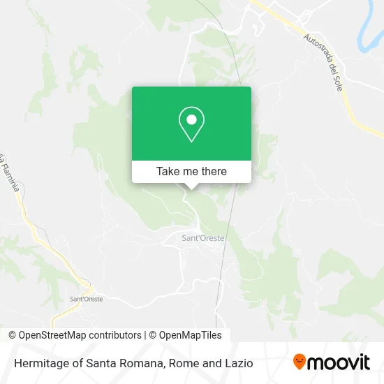 Hermitage of Santa Romana map