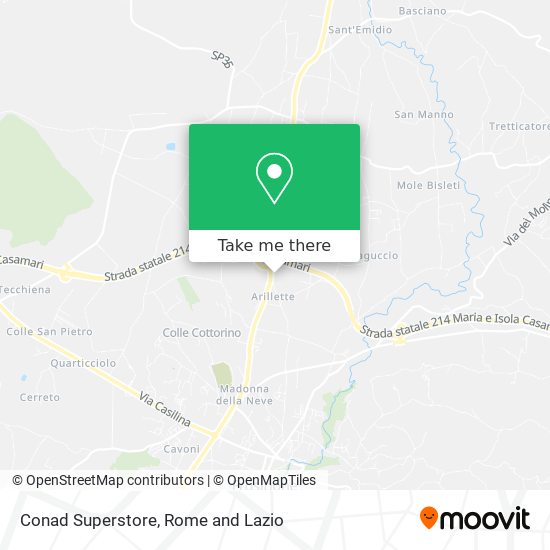 Conad Superstore map