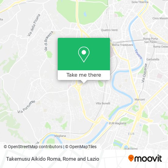 Takemusu Aikido Roma map