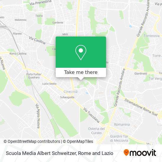 Scuola Media Albert Schweitzer map