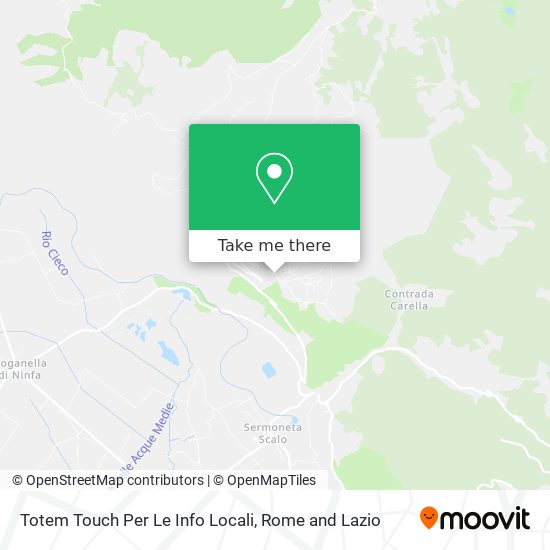 Totem Touch Per Le Info Locali map