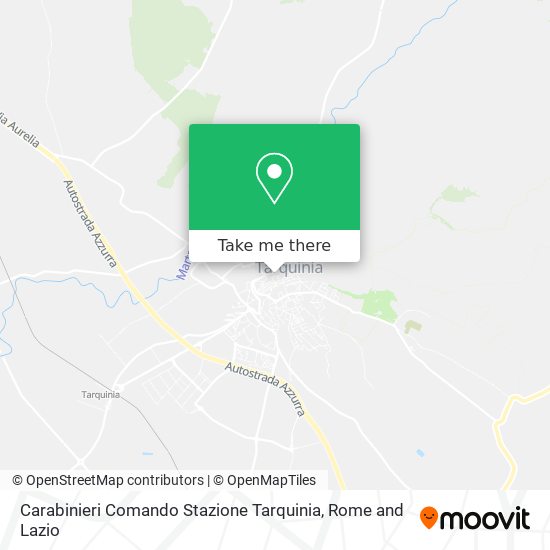 Carabinieri Comando Stazione Tarquinia map