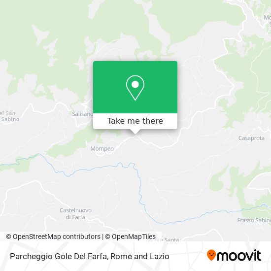 Parcheggio Gole Del Farfa map