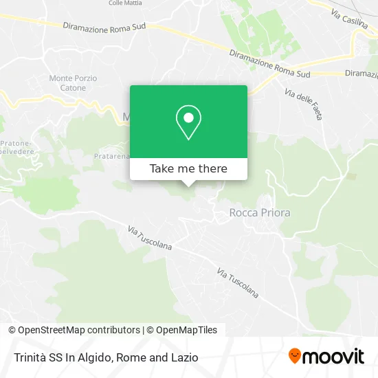 Trinità SS In Algido map