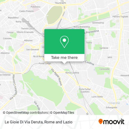 Le Gioie Di Via Deruta map
