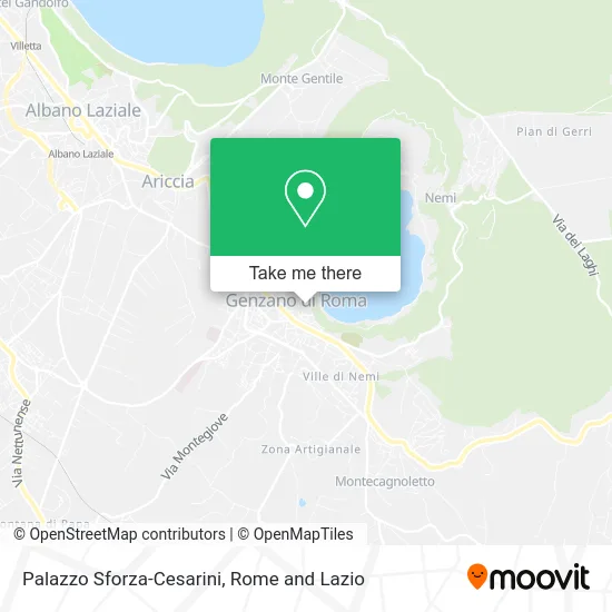 Sforza-Cesarini Palace map