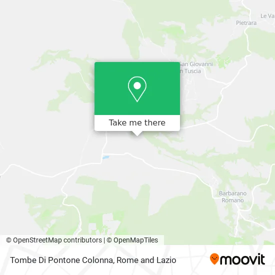 Pontone Colonna Tombs map