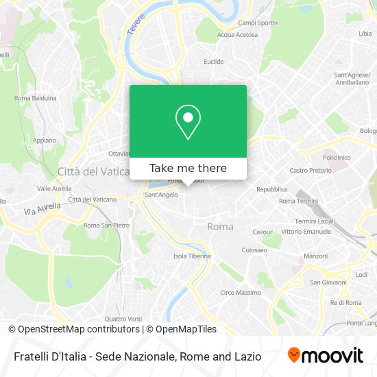 Fratelli D'Italia - Sede Nazionale map