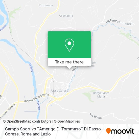 Campo Sportivo ""Amerigo Di Tommaso"" Di Passo Corese map