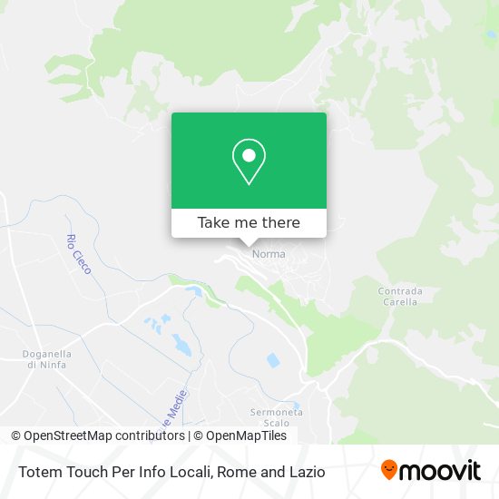 Totem Touch Per Info Locali map