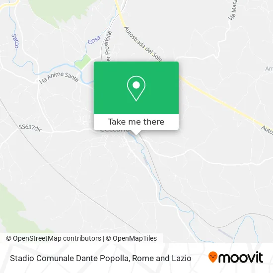Dante Popolla Municipal Stadium map