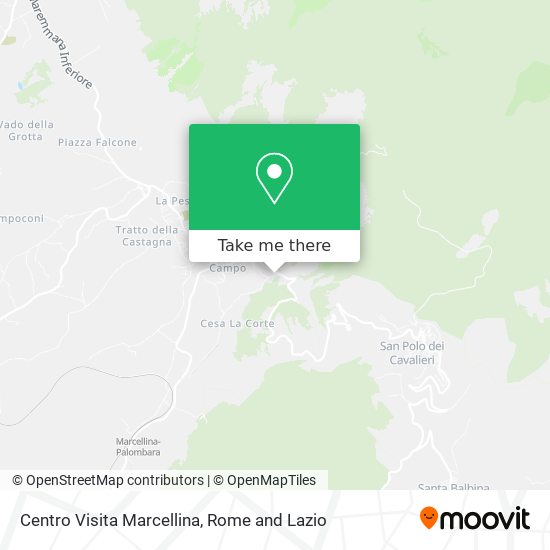 Centro Visita Marcellina map