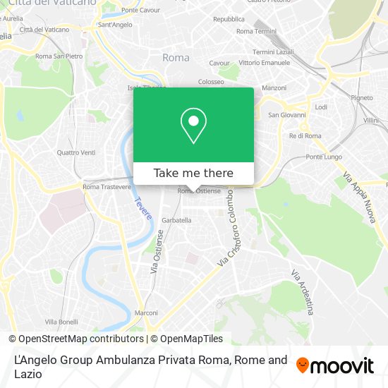 L'Angelo Group Ambulanza Privata Roma map