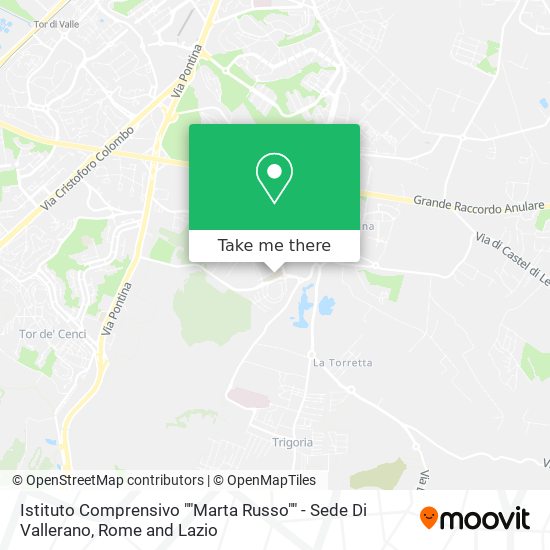 Istituto Comprensivo ""Marta Russo"" - Sede Di Vallerano map