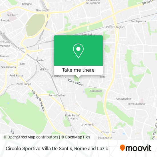 Circolo Sportivo Villa De Santis map