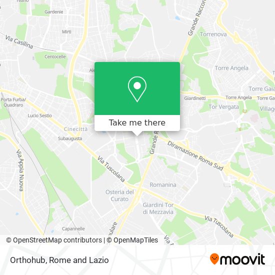 Orthohub map