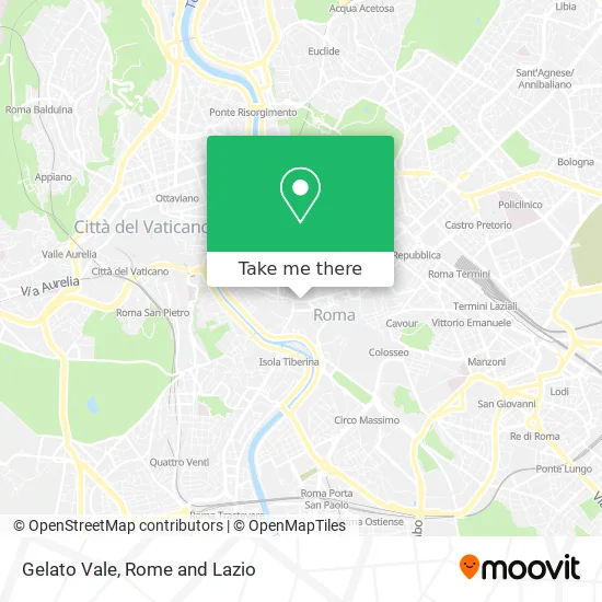 Gelato Vale map
