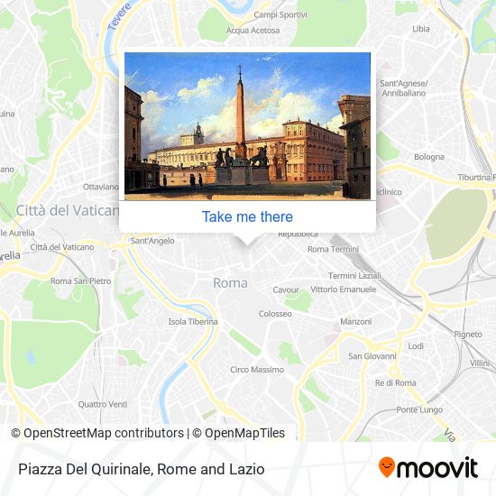 Piazza Del Quirinale map