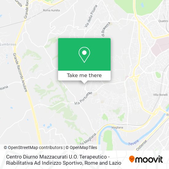 Centro Diurno Mazzacurati U.O. Terapeutico - Riabilitativa Ad Indirizzo Sportivo map