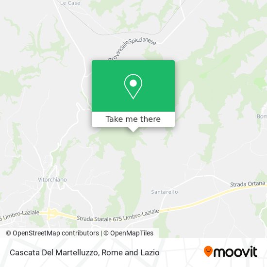 Cascata Del Martelluzzo map