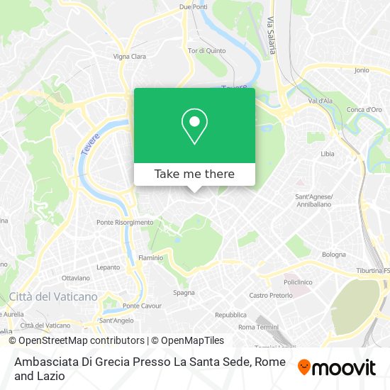 Ambasciata Di Grecia Presso La Santa Sede map