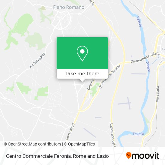Centro Commerciale Feronia map