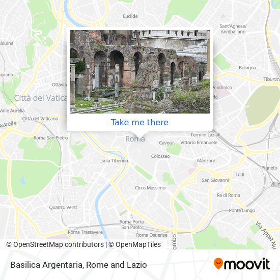 Basilica Argentaria map