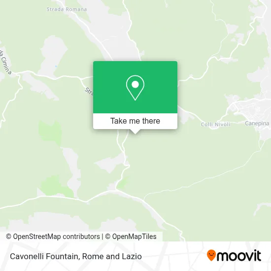 Cavonelli Fountain map
