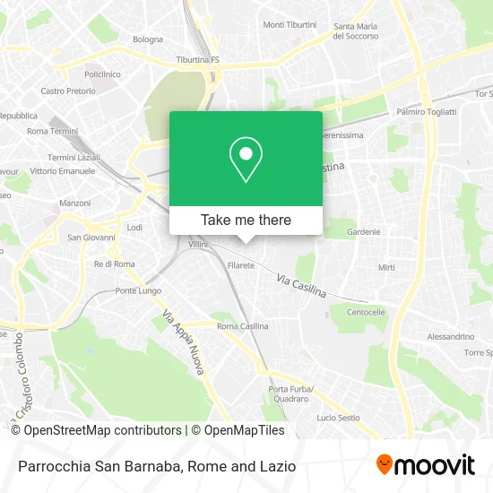 Saint Barnabas Parish map