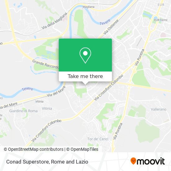 Conad Superstore map